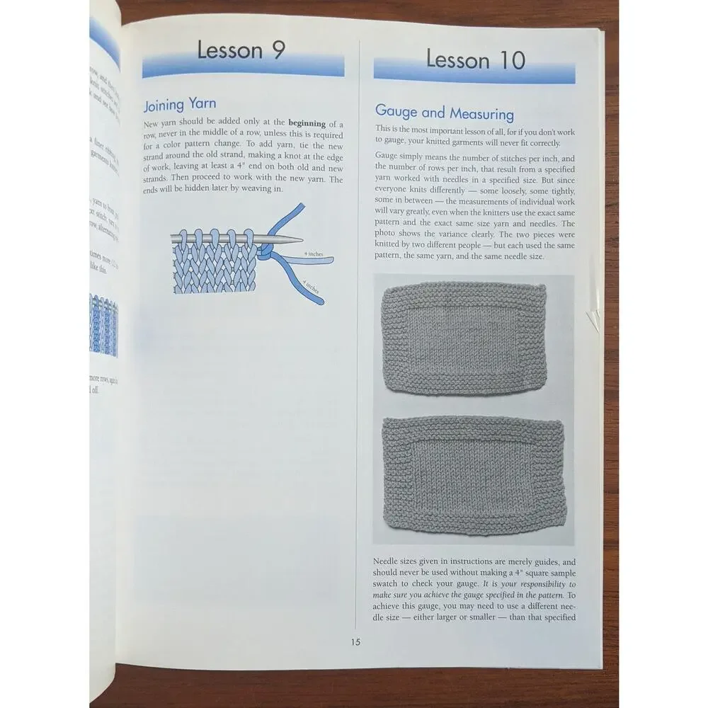 Learn to Knit in Just One Day Book